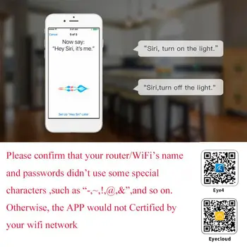 Timethinker WS2 Smart Home WiFi Homekit Lizdas ES MUMS JK Žvakės Apple Homekit 