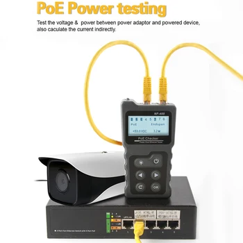 Tinklo Įrankiai NF-488 Skaitmeninis Ethernet CAT5 CAT6 LAN Tinklo Kabelis PoE Switch Testeris Detektorius LCD Ekranas Tinklo Kabelių Testeris