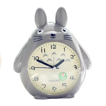 Totoro Kvarco Stalo Laikrodis Šiuolaikinės Atidėjimo Laikmatis Žadintuvas pokemon LED Šviesos Išjungimo Silent Šalia laikrodis Namų Vaikų Žadintuvas