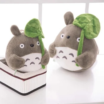 Totoro Pliušiniai Žaislai, Minkšti Iškamšos Anime Ir Animacinių Filmų Lotus Lapų Totoro Pagalvė Pagalvėlės Šinšilos Vaikų Gimtadienio, Kalėdų Dovana