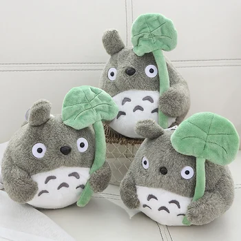 Totoro Pliušiniai Žaislai, Minkšti Iškamšos Anime Ir Animacinių Filmų Lotus Lapų Totoro Pagalvė Pagalvėlės Šinšilos Vaikų Gimtadienio, Kalėdų Dovana