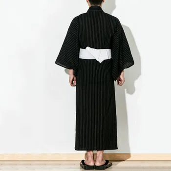 Tradicinis Japonų Kimono Vyrų Medvilnės Chalatas, Yukata Vyrų Vonia, Chalatas Kimono su Diržu Vienodas Etapo Rezultatus Samurajų Apranga