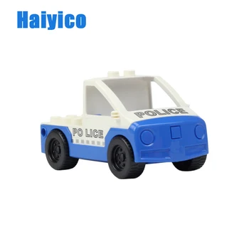 Transporto Priemonės Modelio, Švietimo Didelis Blokai Aksesuarai Suderinama Su Duplo Automobilių Orlaivių Policininkai Transporto Vaikų Žaislai