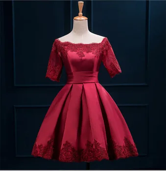 Trumpas Kokteilių Suknelė Pigūs Trumpomis Rankovėmis, Vakare Gown Mini Šalis Suknelė 2021
