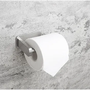 Tualetas Roll Turėtojas Lipni, Tualetinio Popieriaus Laikiklis Vonios kambarys Klijuoti ant Sienos Nerūdijančio Plieno Šepečiu tualetinio popieriaus
