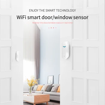 Tuya Smart WiFi, Durys, Automatinės Durys atidarytos /Uždarytos Detektorius Wifi Namų Signalizacijos Suderinama Su Alexa 