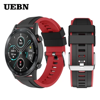 UEBN 22mm Silikono Sporto Dirželis Huawei HONOR Magic Žiūrėti 2/GT2 46mm Smartwatch Riešo juostos MagicWatch2 Watchbands Priedai