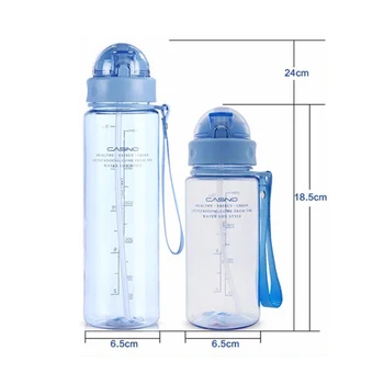UPORS 400/560 ML Plastikinis Vandens Butelis su Šiaudų Virvę ir Nešiojamų BPA Free Vaikams, Vandens Butelis Nuotėkio Įrodymas Tour Sport Vandens Butelis