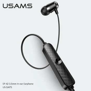 USAMS Metalo Laidinio Ausinės Muzikos Ausies Hifi Stereo laisvų Rankų įranga 