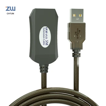 USB 2.0 Vyrų ir Moterų Duomenų Kabelis Aktyvus Kartotuvas USB2.0 Extender Laidą su IC Stiprintuvas, USB prailginimo Kabelis 10m 5m 15m 20m