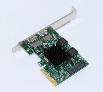 USB 3.1 PCI Express Card 2-Ports Superspeed USB 3.1 10Gbps Pjesė Adapter PCIE PCI-E 3.0 X4 ASMedia ASM3142 Chipset Stalinių
