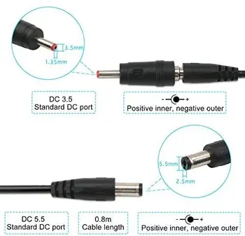 USB Boost Konverteris DC 5V prie 9V 12V USB Step-up Keitiklio Kabelį + 3.5x1.35mm Connecter Maitinimo/Įkroviklį/Galios Keitiklis