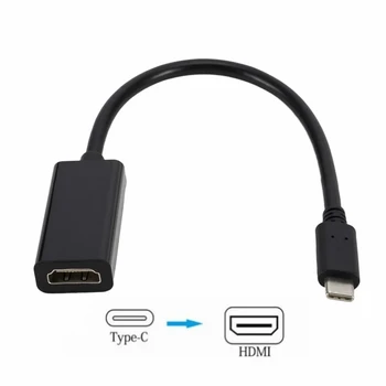 USB C Tipo HDMI Adapteris USB 3.1 USB-C į HDMI Adapteris Vyrų ir Moterų Konverteris MacBook2016/Huawei Matebook/Smasung S8