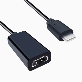 USB C Tipo HDMI Adapteris USB 3.1 USB-C į HDMI Adapteris Vyrų ir Moterų Konverteris MacBook2016/Huawei Matebook/Smasung S8