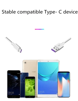 USB C Tipo Kabelis Huawei 30 Lite 30 Pro P30Lite P30Pro P 30 Plus Duomenų Sinchronizavimo Ilgas Įkrovimo Laidas Telefono Įkroviklio Kabelį 1M 2M