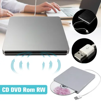 USB Plonas Išorinis DVD RW / CD Rašytojas Ratai Degiklis Reader Žaidėjas Optiniai Diskai MacBook Oro Pro iMac Win8 Nešiojamas KOMPIUTERIS