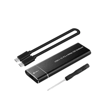 UTHAI T42 USB3.1 M. 2 NVME SSD Aptvarą Nvme M-Key kad Tipo C Adapteris HDD Atveju M. 2 NGFF Sata3 Kietasis Diskas Lauke Aliuminio
