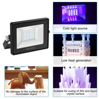 UV LED Dervos Kietėjimo Šviesos Lempos 110-260V 405nm UV LED Dervos Kietėjimo Šviesos Lempa SLA DLP 3D Spausdintuvas Šviesai Priedai