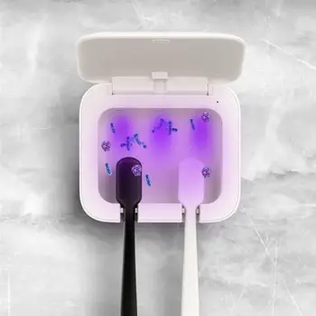 UV Šviesos dantų šepetėlį Sterilizer Punch-nemokamą dantų šepetėlį Turėtojas, USB Įkrovimo Antibacteria Ultravioletinių Dantų šepetėliu Sterilizer Dėžutę