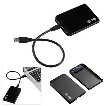 Ultra Plonas 2.5 colių USB3.0 SATA SSD HDD Kietojo Disko Atveju Aliuminio Nešiojamų USB3.0 HDD Atveju 5Gbps/s Didelės Spartos 3TB Gaubto Langelį