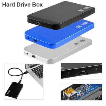 Ultra Plonas 2.5 colių USB3.0 SATA SSD HDD Kietojo Disko Atveju Aliuminio Nešiojamų USB3.0 HDD Atveju 5Gbps/s Didelės Spartos 3TB Gaubto Langelį