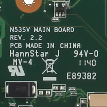 Už ASUS N53SV APS.2.2 HM65 N12P-GT-A1 DDR3 Nešiojamojo kompiuterio motininės Plokštės visą bandymo darbas