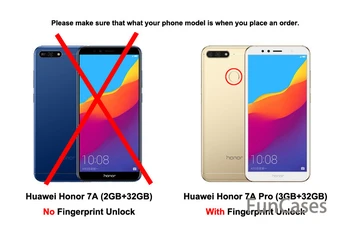 Už Garbę 7a Pro Prabangus Matinis Sunku 360 Apsauga Atveju Huawei Honor 7 Pro Nuimamas 3 in 1 Y6 2018 Galinį Dangtelį Ministras