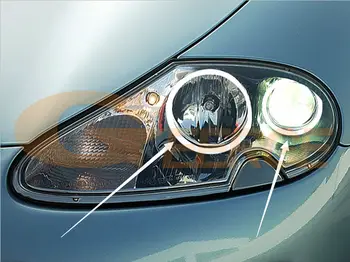 Už Jaguar XK8 XKR X100 1996-2006 Puikus Ultra ryškūs SMD LED Angel Eyes halo žiedų rinkinys Dienos Šviesą automobilių Reikmenys