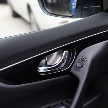 Už Nissan QASHQAI. 2016 m. 2017 m. 2018 Vidinės durys patraukite dangtelį interjero dubenį ratu automobilių stiliaus Interjero Juostelės Priedai dalis
