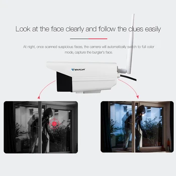 VStarcam C18S Ginklą 1080P Vandeniui Wi-fi IP Kamera, infraraudonųjų SPINDULIŲ Naktinio Matymo Full Garso, Šviesos, Vandeniui vaizdo Kamera