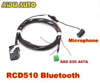 VW Bluetooth elektros Instaliacijos kabelių 8X0035447A Už RCD510 RNS510 Tiguan GOLF Jetta Passat CC Su Mikrofonu 8X0 035 447 A