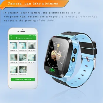 Vaikai Laikrodis Jutiklinis Ekranas Žadintuvas Anti-Lost Smartwatch Laikrodį Su Nuotolinio valdymo vaizdo Kamera SIM Ragina Vaikus SOS avarinis Signalas