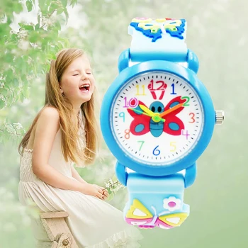 Vaikai Laikrodžiai Merginų dovanos 3D Animaciją Kvarco Žiūrėti Berniukų Želė Silikono Juosta, Vaikams Laikrodžius Gana Laikrodis Relogios Montre