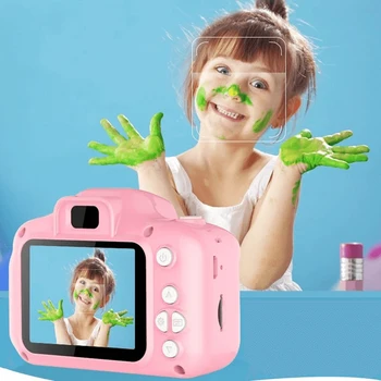 Vaikai Skaitmeninis Fotoaparatas HD Nuotraukų, Vaizdo Multi-funkcija Fotoaparato Švietimo Žaislai Parama Įvairių kalbų Atminties Kortelės EM88