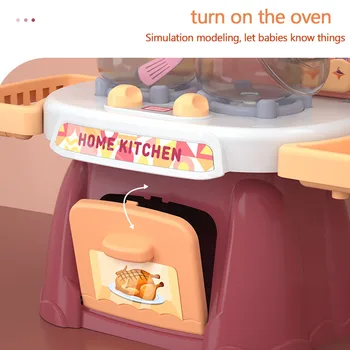 Vaikai Virtuvės Žaislai, Modeliavimo Elektrinių Viryklių Švietimo Žaislai, Muzikos Virtuvės Maisto Apsimesti Žaisti Pjovimo Vaidmenų Mergaičių Žaislai