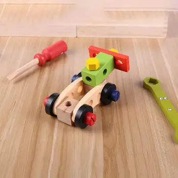 Vaikams Kūdikių Remonto Medienos Nustatyti Daugiafunkcinis Įrankis Žaislai Nešiojamų Remonto Įrankių dėžė Animacinių filmų Childs Švietimo Žaislai Berniukas Žaislai, Dėlionės