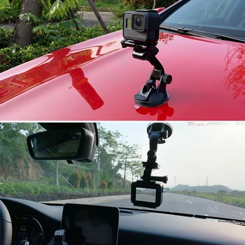 Vamson už GoPro 9 8 7 6 5 Priedai 7cm Automobilių Mount prekinis, galinis Stiklo Siurbimo Taurės DJI OSMO/Insta 360 Yi 4K VP520