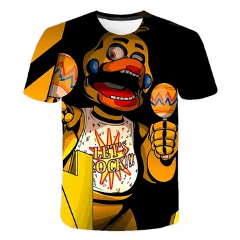 Vasaros žingsnis į karšto pardavimo mados animacinių filmų mergaitė berniukas T-shirt vaikų komiksų Freddie 3D spausdinimo modelio vaikų drabužiai