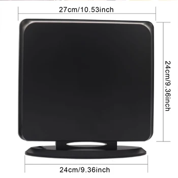 [Versijos 2020] HDTV, skaitmeninė kambarinė antena, 150 mylių nuotolio paramos 4K 1080P skaitmeninės TELEVIZIJOS antenos signalo stiprintuvas