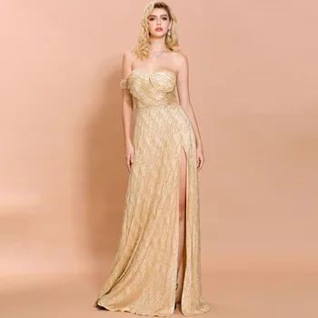 Vestuvės Dress Moterų Mados Naktinis Klubas Įžymybė Šalies Pokylių Elegantiškas Ilgas Sukneles Raudona Juoda Aukso Stebėjimo Seksuali Suknelė