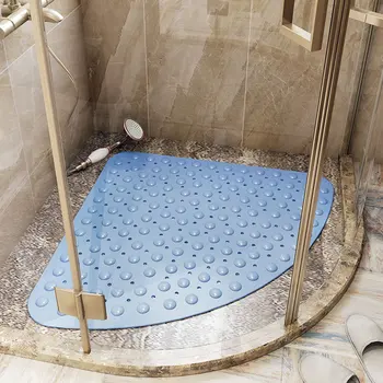 Viešbutis tualetas vėduoklės formos siurbtukas PVC grindų kilimėlis dušo kambarys sektoriaus vonios kilimėlis namų vonios neslidus kilimėlis ratas dušas kilimėlis