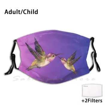 Violetinė Hummingbird Duo Suaugusiųjų Vaikų Apsaugos Nuo Dulkių Filtras 