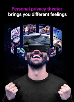Virtualios Realybės 3D VR Ausines Smart Akinius VRG PRO Virtualios Realybės Šalmas Magic Mirror Blueray Smart Dovana Karta Riebalų