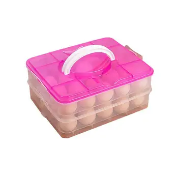 Virtuvės Kiaušinių Laikymo Dėžutė 2 Pakopų 40 GridEgg Dėžutės Maisto Konteineryje Organizatorius Dėžės Saugojimo Dvigubo Sluoksnio Daugiafunkcinis Kiaušinis Trapumą