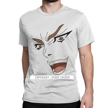 Vyrai T-Shirt Dio Veido Meme Crazy Tees Camisa Jojos Keistų Nuotykių Anime Jjba Manga T Shirts Harajuku Streetwear