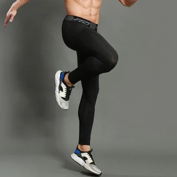 Vyrai Veikia Pėdkelnės, Kelnės 2019 Vyrų Sporto Legging Sportswears Quick Dry Orui Pro Suspaudimo Gimnastikos Fitneso Sporto Kelnės