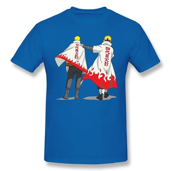 Vyrai anime naruto T-Shirts Juokinga Viršūnes Naruto Minato Hokage Grynos Medvilnės Tees Harajuku marškinėlius