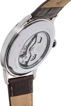 Vyras automatinis laikrodis Orient Bambino RA-AP0003S smėlio spalvos odinis dirželis automatinė vyriški žiūrėti šampano dial odos juosta