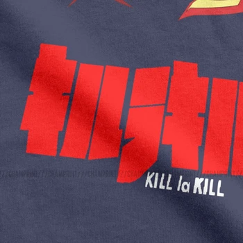 Vyriški Senketsu T Shirts Nužudyti La Nužudyti Japonų Anime Medvilnės Drabužius Derliaus Trumpas Rankovės Crewneck Tee Marškinėliai Atspausdintas T-Shirt