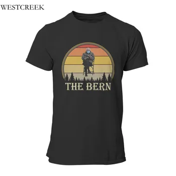 Vyriški T-shirt Bernie Sanders kumštinės Pirštinės Didmeninės Drabužių Juokinga Trumpas 4XL 5XL 6XL Hip-Hop Plius Dydis Drabužių 35259